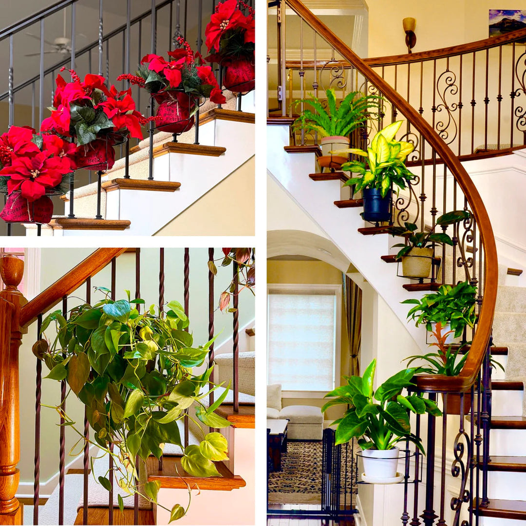 Support de plantes suspendu Balconia pour balcon, maximise l'espace vert. Idéal aménagement extérieur sans outil.