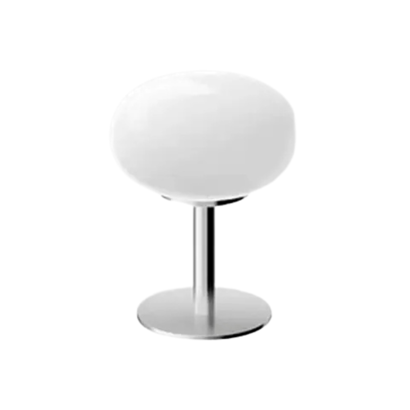 Lampe de table LED éco-énergétique, rechargeable, design élégant pour salon, chambre, ou terrasse.