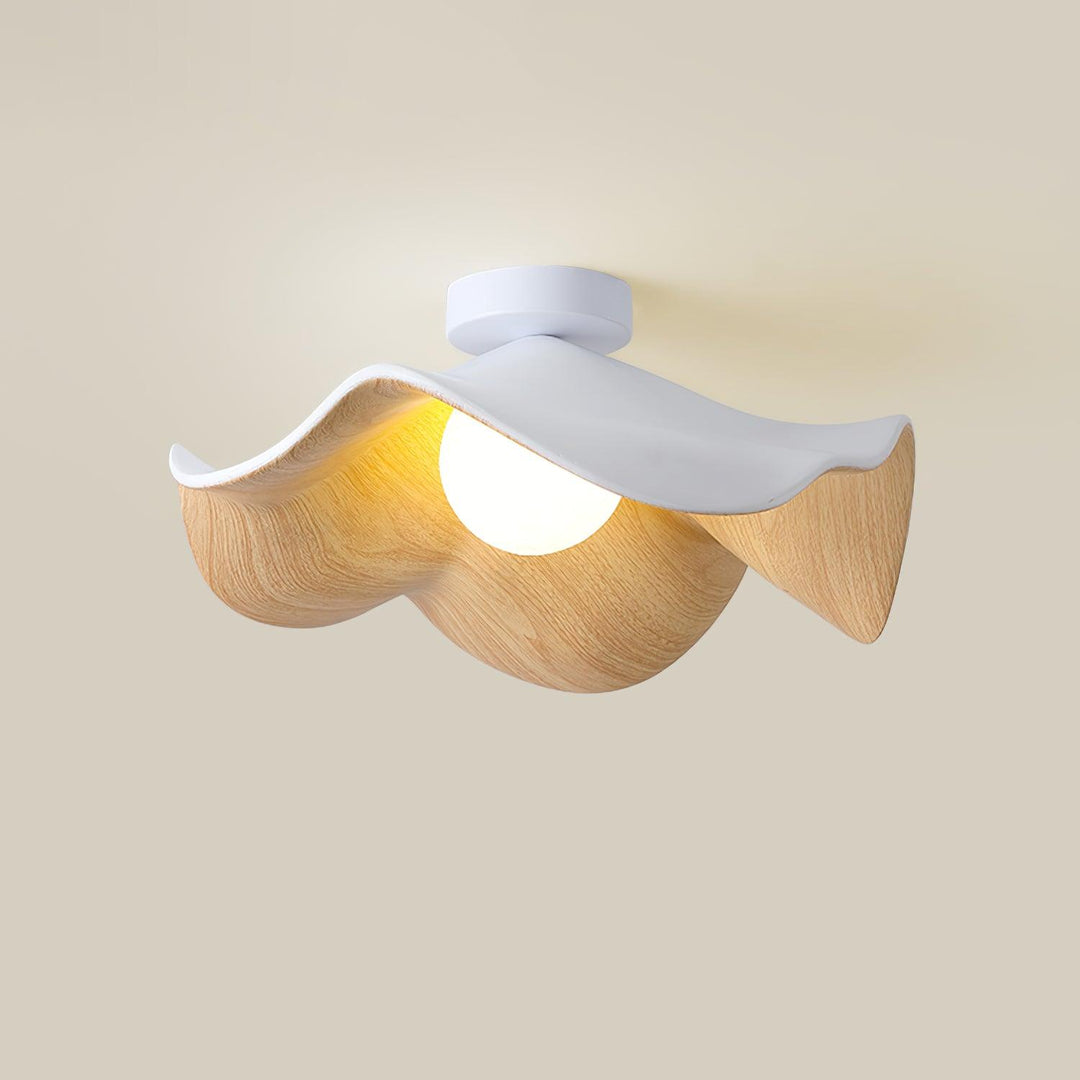Design organique LED pour votre plafond, apportant une touche de modernité.