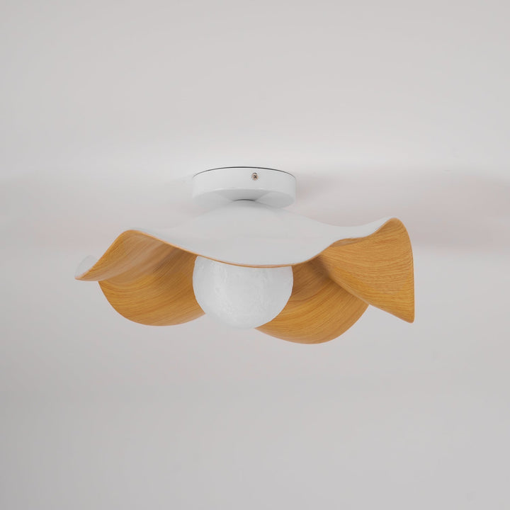 Plafonnier LED moderne organique, éclairage d'appoint décoratif pour salon.