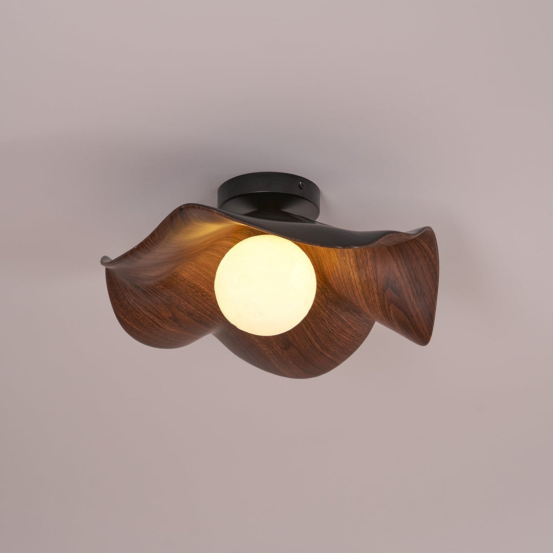 Luminaire LED organique, design inspiré de la nature, crée une ambiance zen.