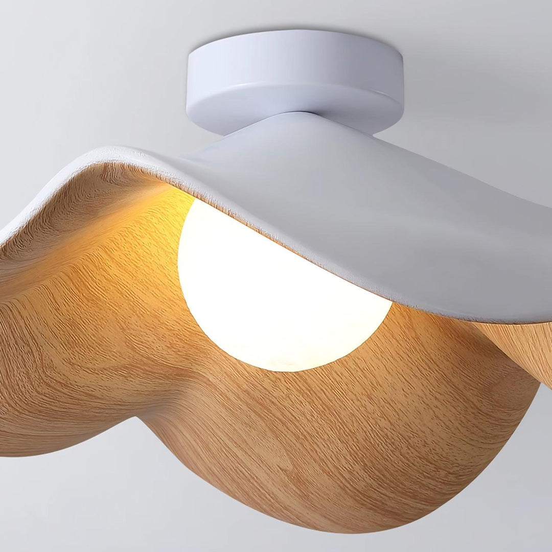 Luminaire de plafond organique LED, style contemporain, transforme votre espace.
