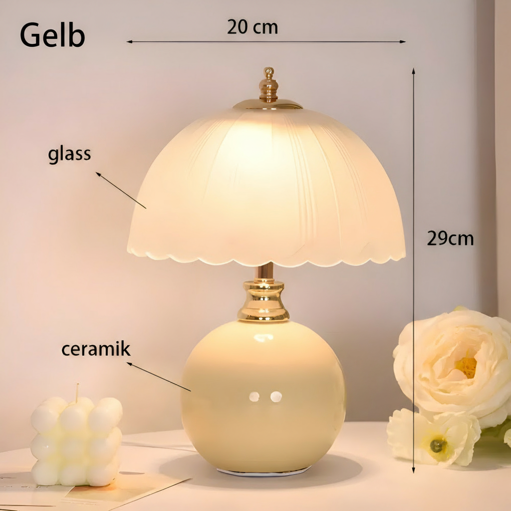 Lampe de table céramique dôme, parfaite pour créer une atmosphère chaleureuse et moderne dans votre intérieur.