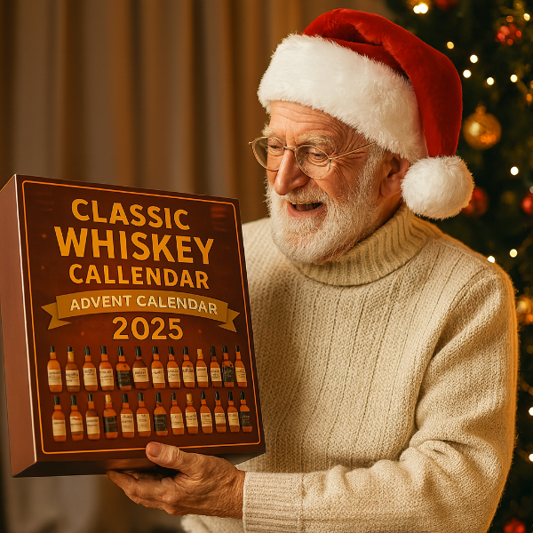 Idée cadeau originale: calendrier de l'Avent whisky 2025. Parfait pour les fêtes et amateurs de spiritueux.