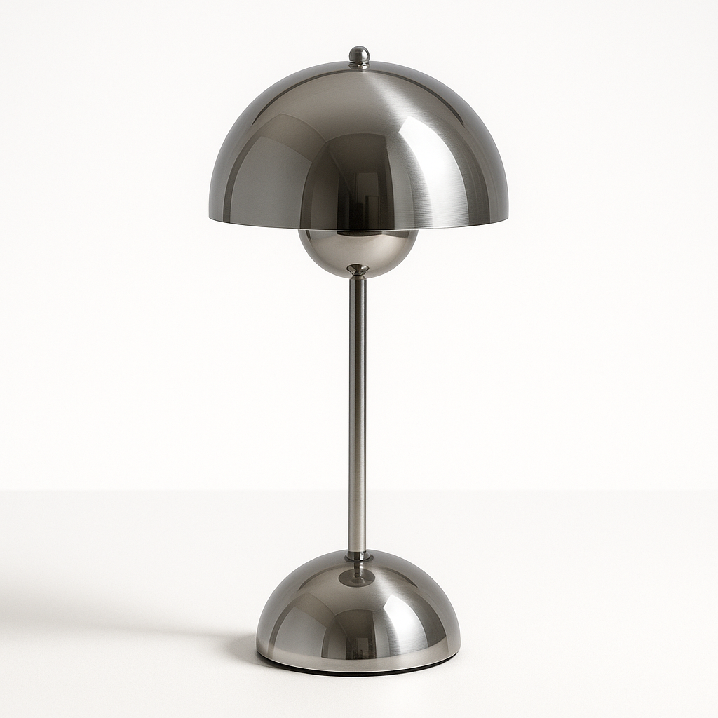 Lampe LED de table portable, intensité réglable, idéale pour toute pièce, style épuré.