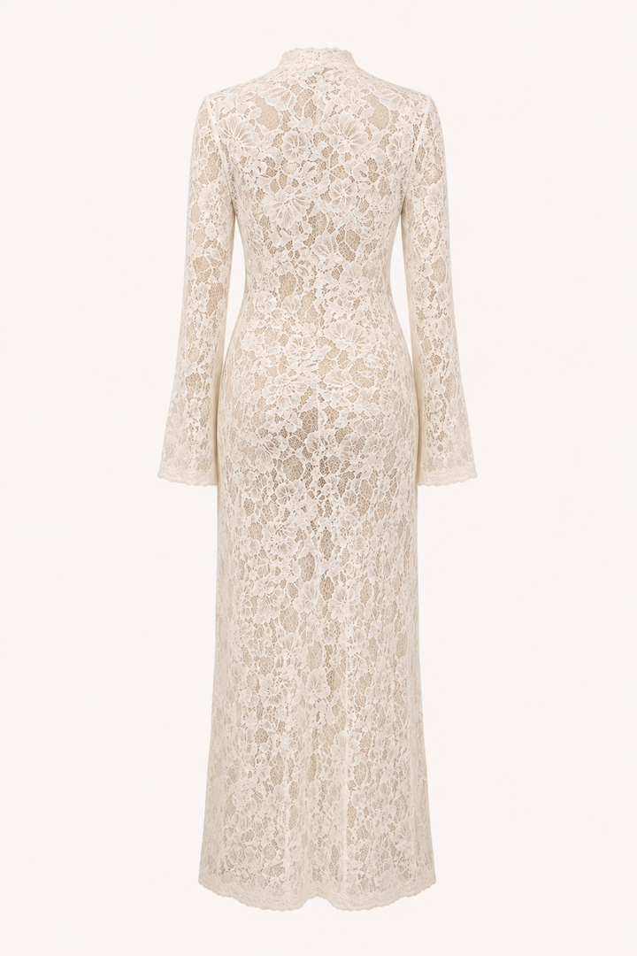 Robe longue d'été blanche femme, décolleté croisé. Fluide et confortable pour la plage, vacances ou événements spéciaux.