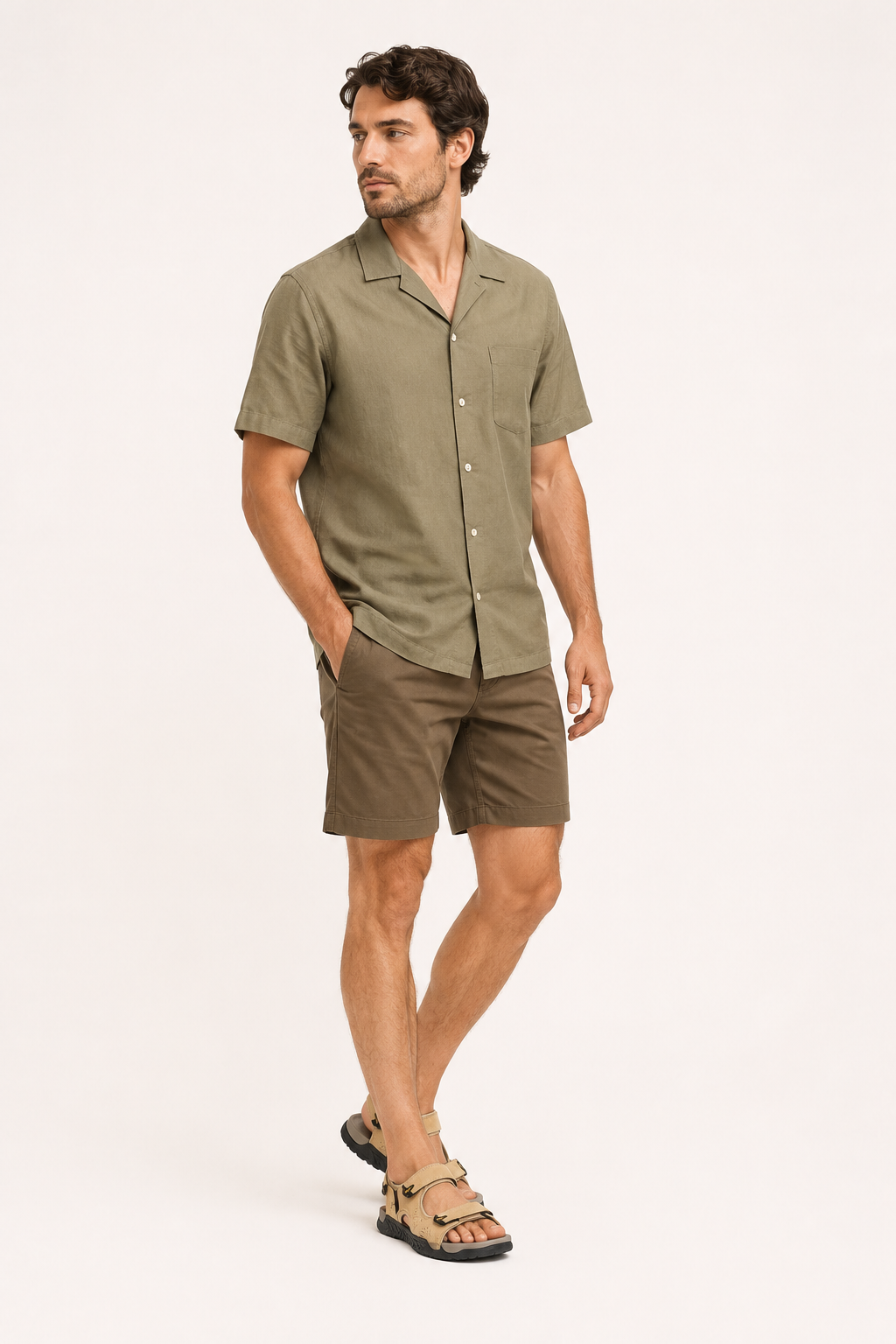 Sandales d'été homme sportives, réglables avec scratchs, idéales pour la marche et les activités en plein air.