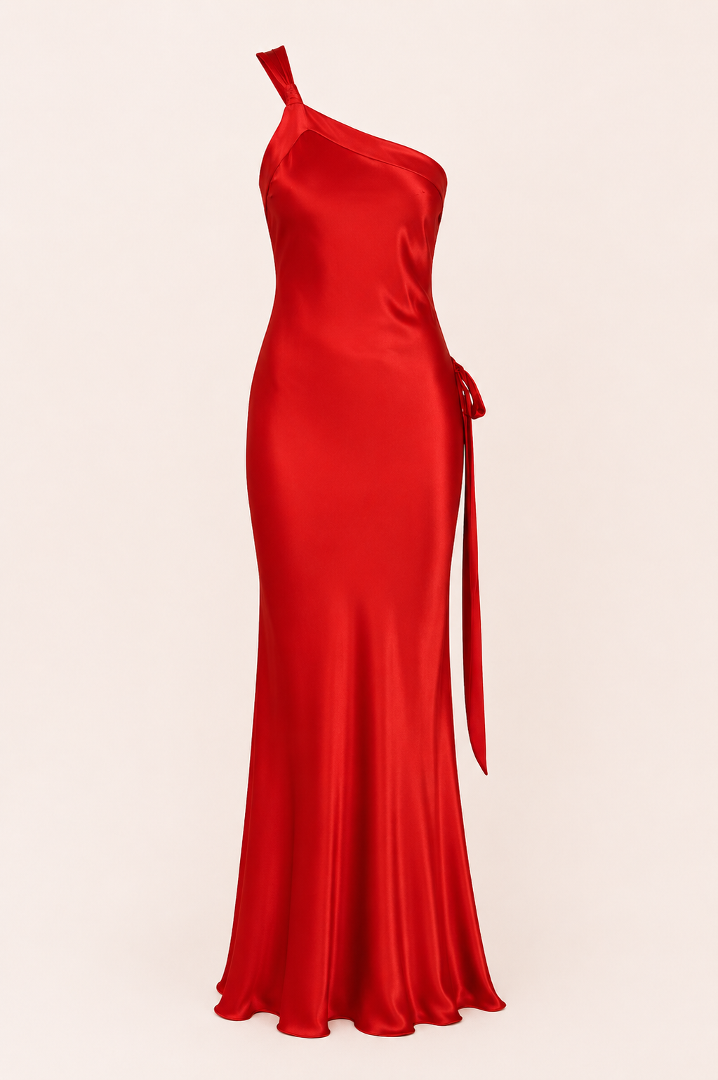 Robe de soirée longue asymétrique pour femme, coupe moderne et élégante. Parfaite pour cérémonie ou bal.