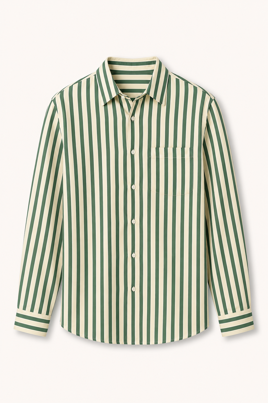 Chemise à rayures pour hommes, coupe décontractée. Confortable et stylée, idéale pour le printemps et l'été.