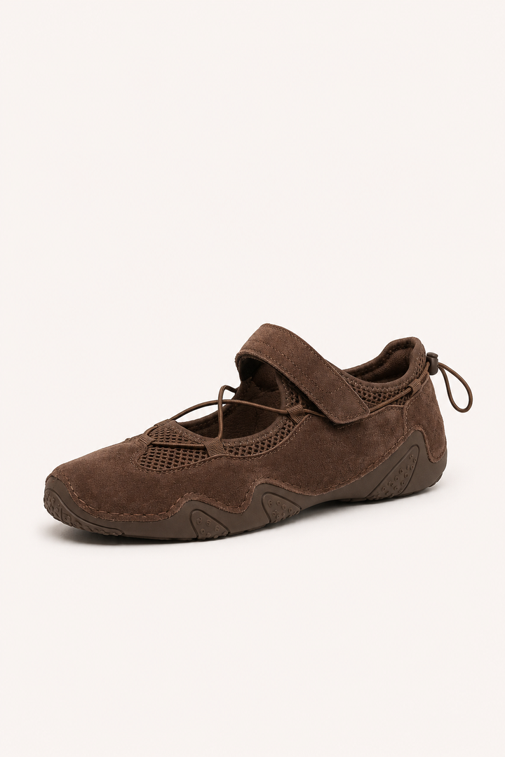 Ballerines de sport confortables pour femmes. Design souple avec lacets élastiques, parfaites pour l'été quotidien.