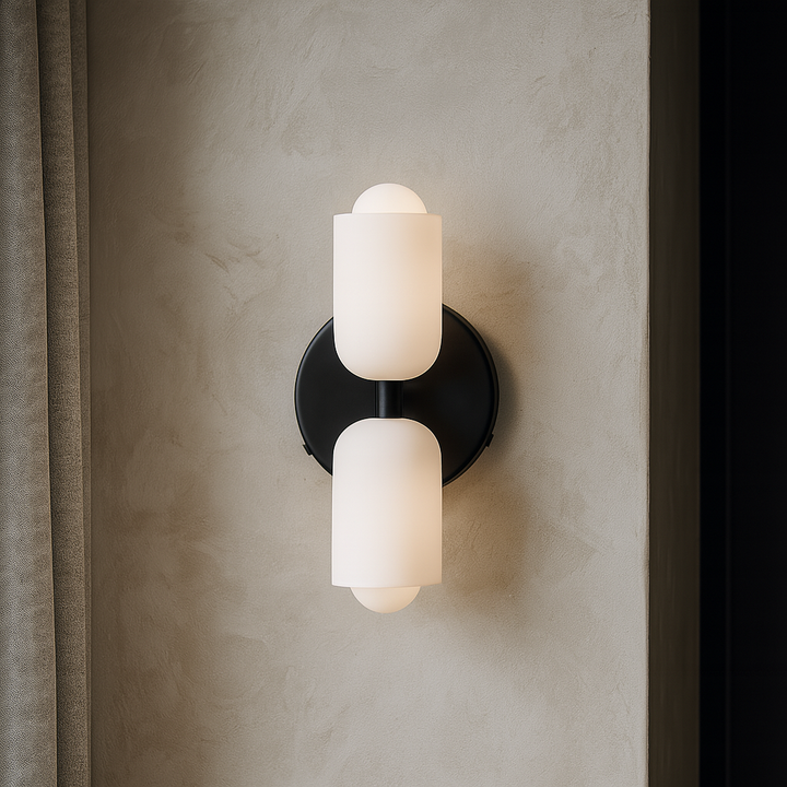 Applique murale LED minimaliste up-down, design moderne pour éclairage intérieur élégant.