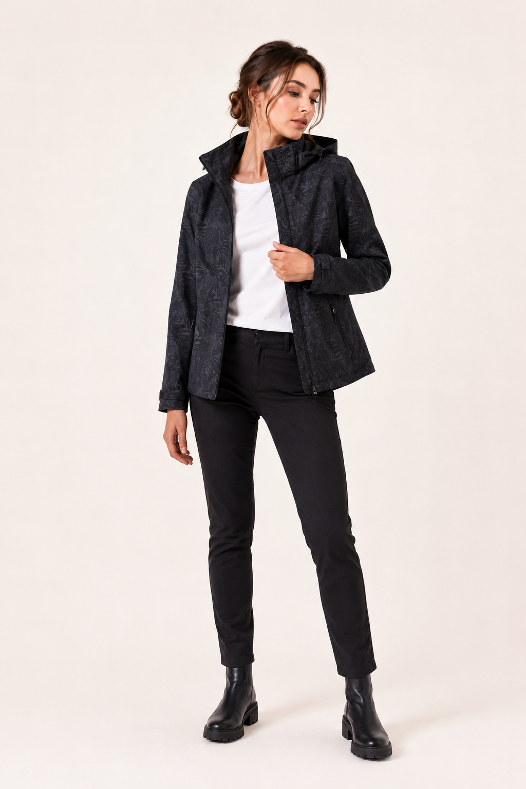 Veste de printemps/automne légère et respirante, coupe-vent unisexe avec capuche.
