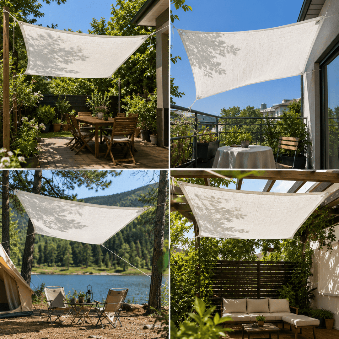 Protection UV écran d'ombre HDPE pour terrasses et balcons, préserve efficacement du soleil.