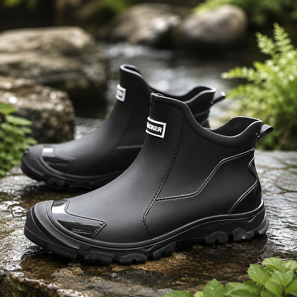 Chaussures MUDSTEP antidérapantes, conçues pour la pluie, le jardinage et la randonnée en terrain glissant.