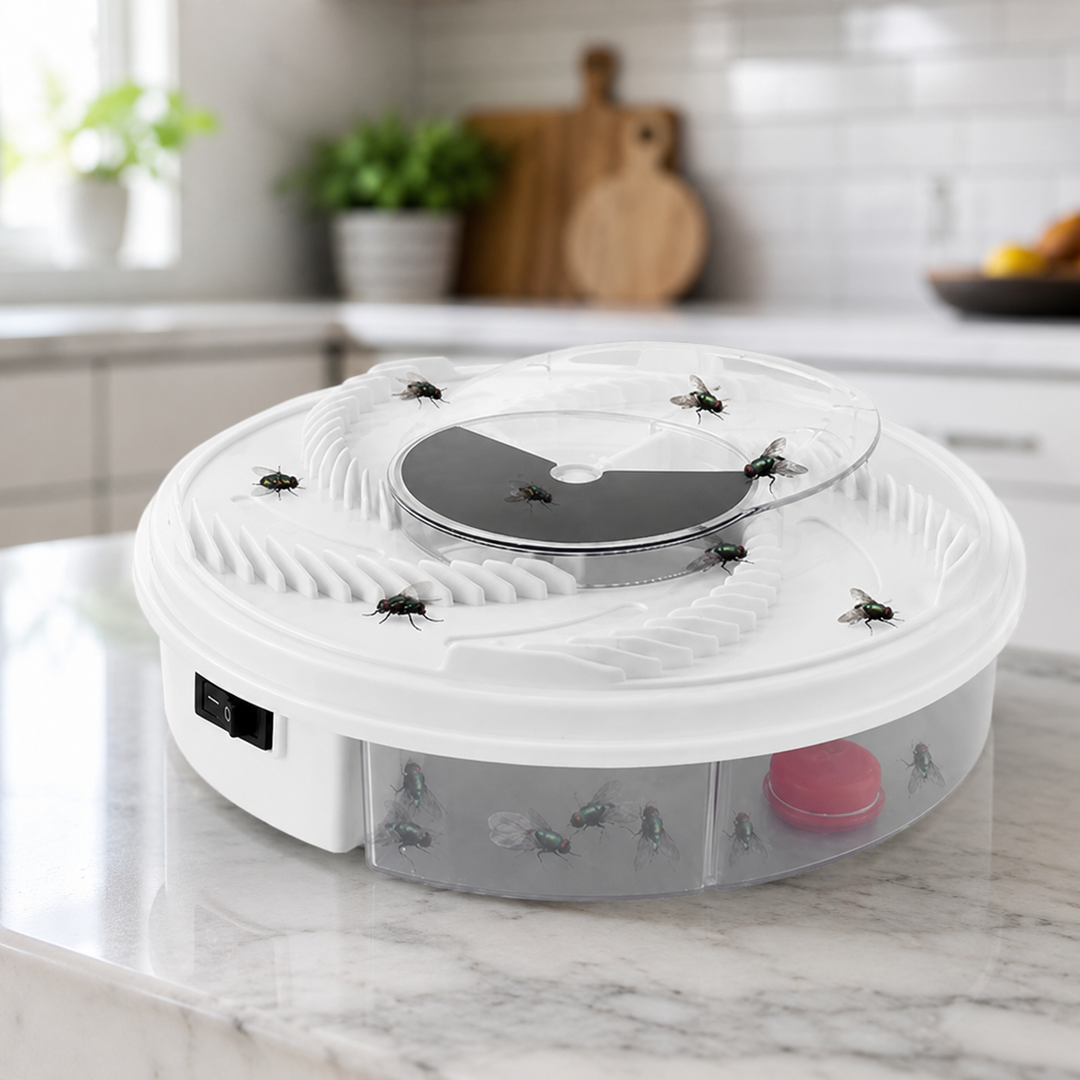 Confort anti-nuisible avec piège FLYVEX écologique. Idéal cuisine, chambre, terrasse pour moustiques et mouches.
