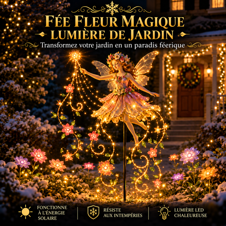 Lanterne solaire LED décorative pour éclairage de jardin, transformant l'extérieur en un lieu enchanté et solaire.