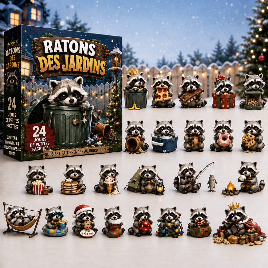 Décoration de Noël unique: calendrier de l'Avent village côtier pour un compte à rebours festif avant les fêtes.