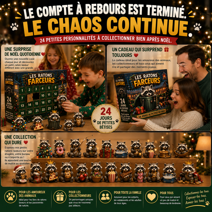 Calendrier de l'Avent Noël village côtier. Décoration festive avec 24 surprises pour enfants et famille.