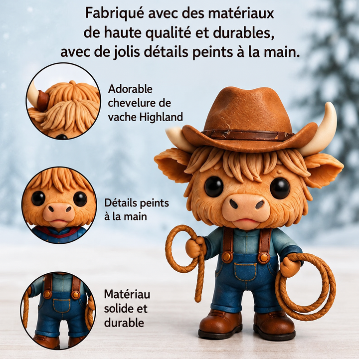 Compte à rebours festif: Calendrier de l'Avent Vache des Highlands 2026 et ses 24 figurines.