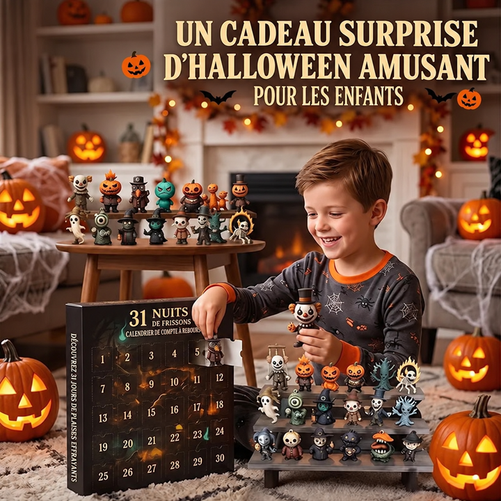 Compte à rebours festif avec le calendrier de l'Avent Halloween 2026 et ses 31 surprises quotidiennes.