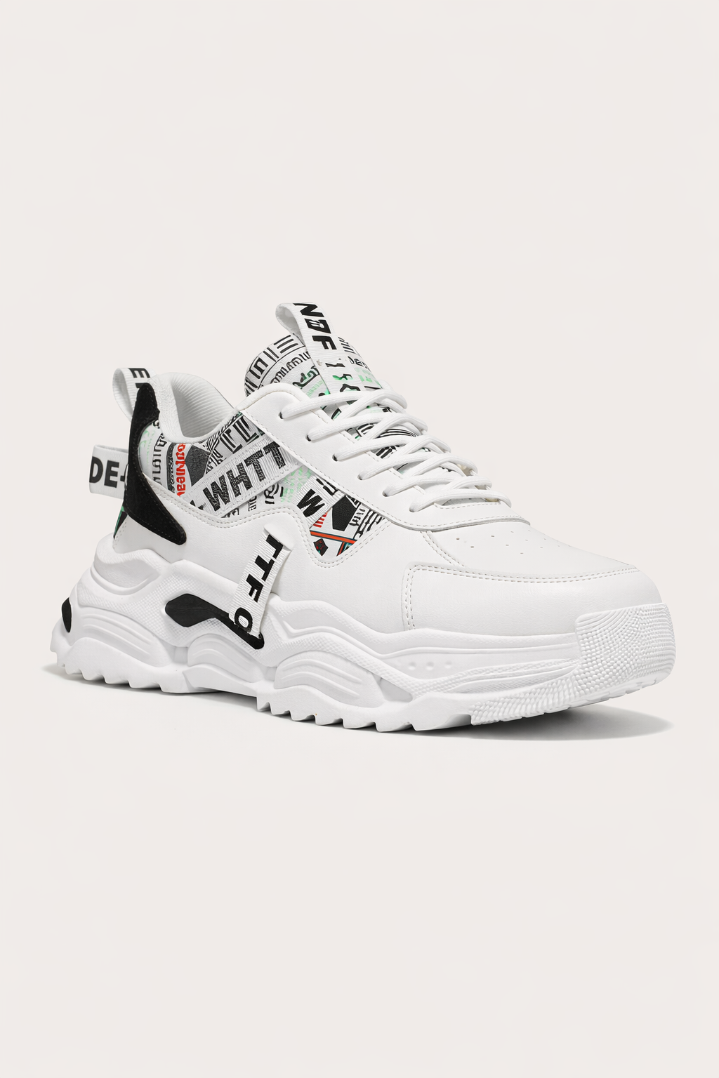 Sneakers hommes Draven, semelle épaisse, confort et stabilité. Idéales pour un look décontracté et la mode masculine.