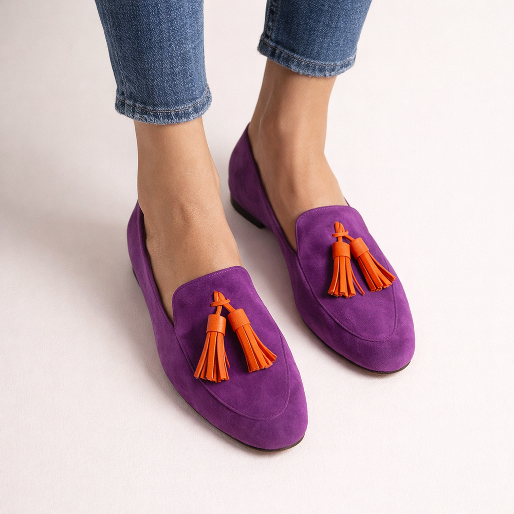 Chaussures plates mocassins Elvara tendance pour femmes, à glands, offrant un confort élégant pour le quotidien.