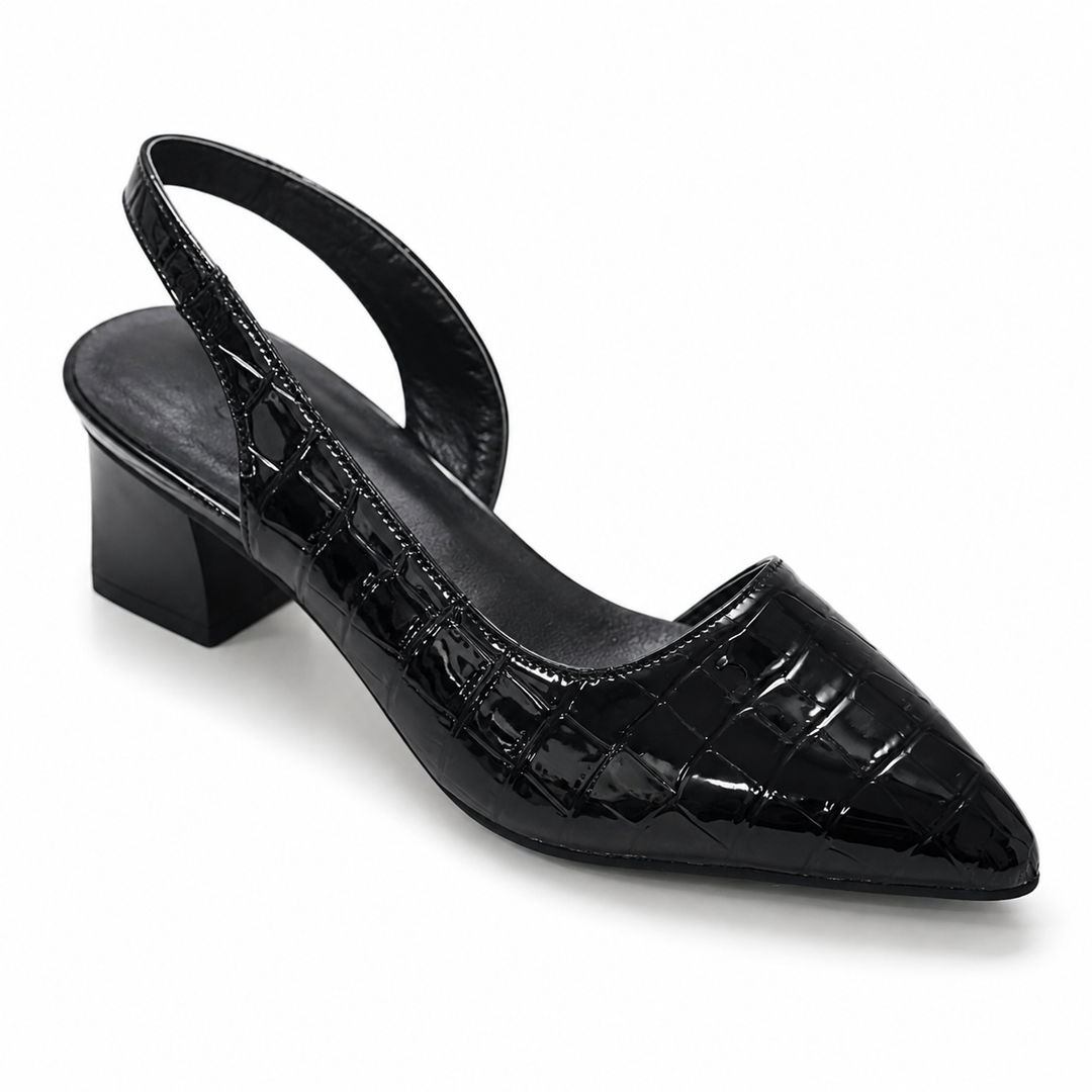 Chaussures à talons confortables avec voûte plantaire soutenue. Élégance et bien-être assurés pour femmes.
