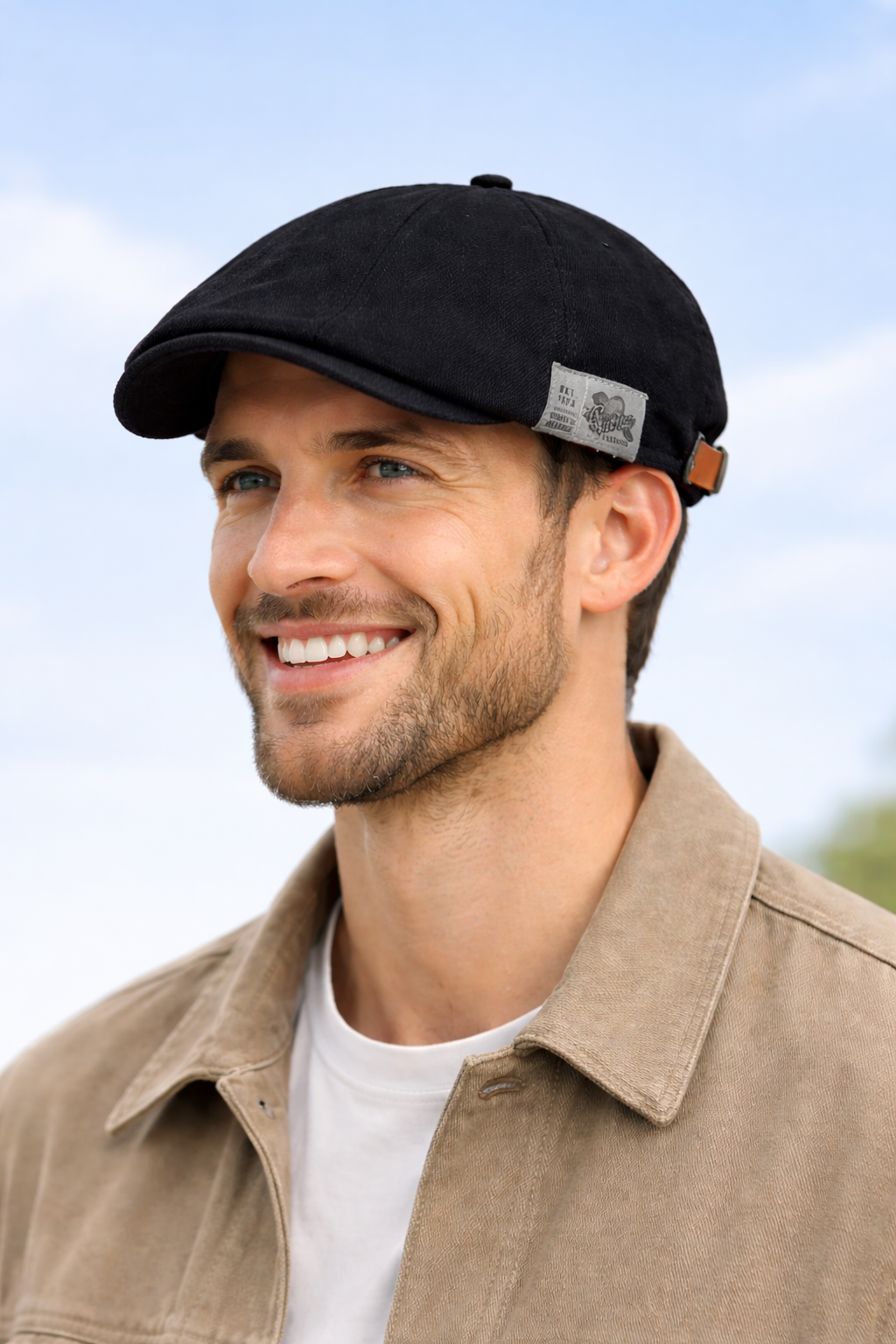 Casquette baseball classique unisexe noire en coton, ajustable, pour style quotidien et confort.