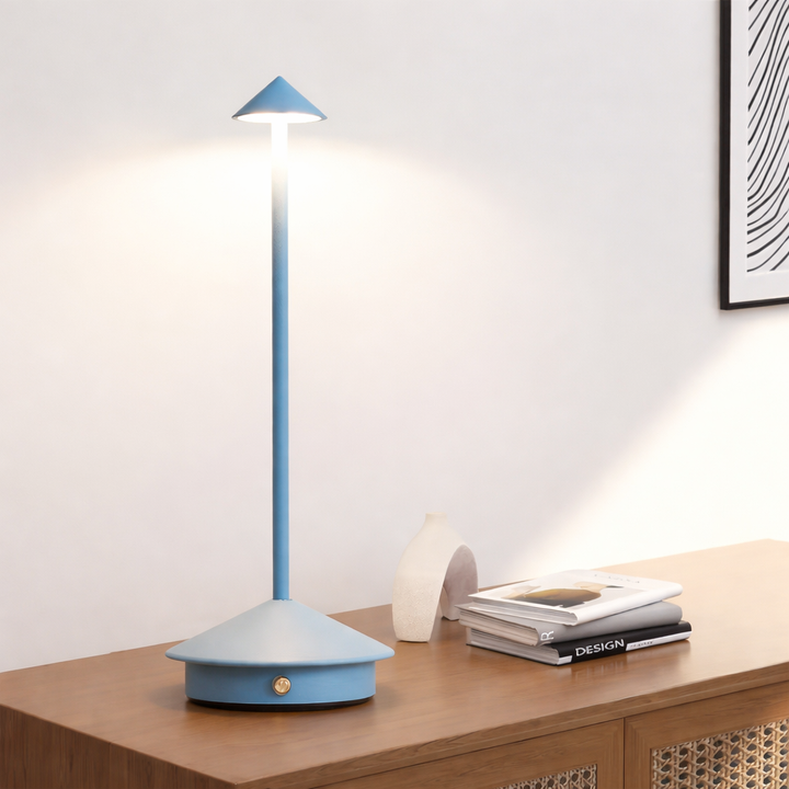 Éclairage LED sans fil pour table, lampe tactile portable, ambiance chaleureuse garantie.