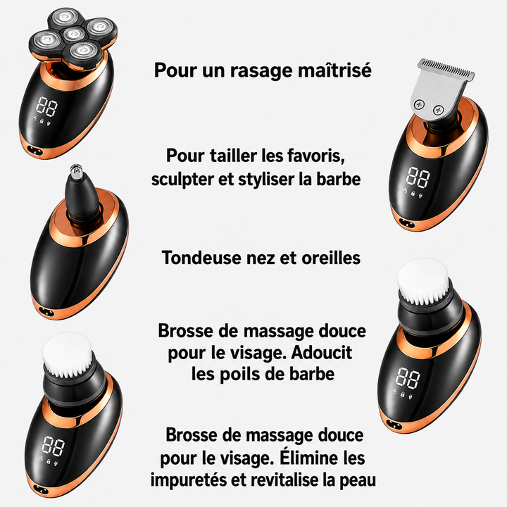 Peignes adaptables pour tondeuse électrique homme. Longueurs de coupe variées pour barbe, cheveux. Précision.