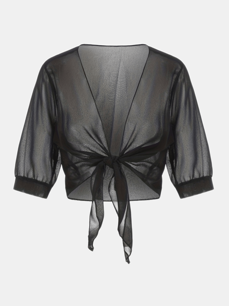 Chemisier femme à devant ouvert, style décontracté et élégant. Tissu léger, parfait pour toute tenue.