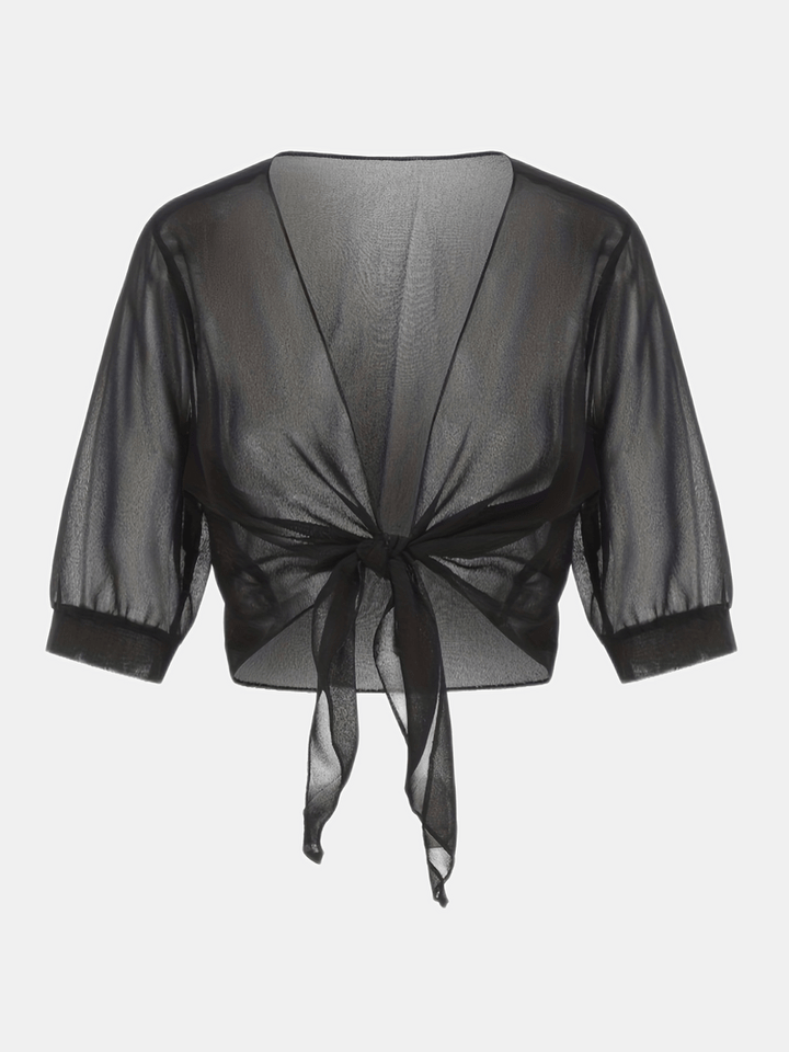 Chemisier femme à devant ouvert, style décontracté et élégant. Tissu léger, parfait pour toute tenue.