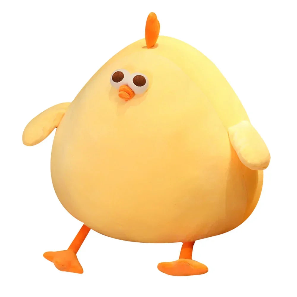 Grande peluche poule géante ultra douce, idéale pour câliner et comme doudou pour enfant. Confortable et décorative.