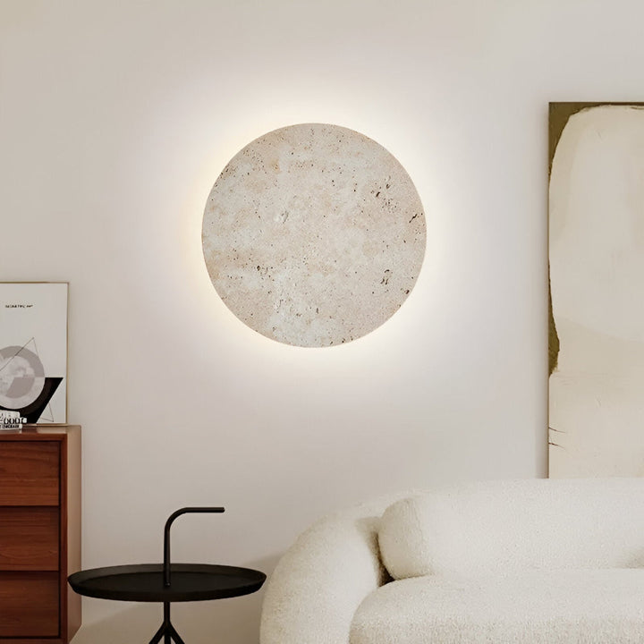 Luminaire mural circulaire LED, économe et moderne, pour une lumière d'ambiance.