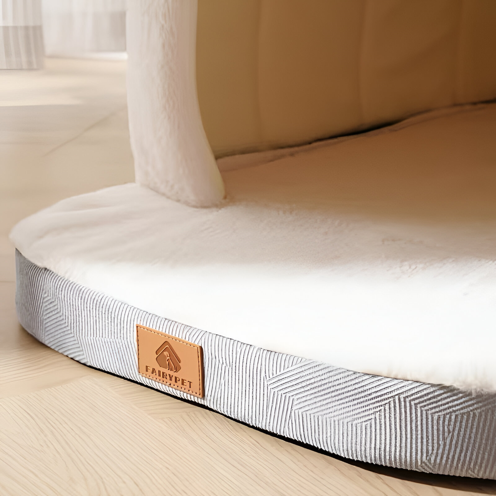 Lit apaisant pour chien, modèle 2-en-1, avec rembourrage orthopédique pour un soutien articulaire optimal.