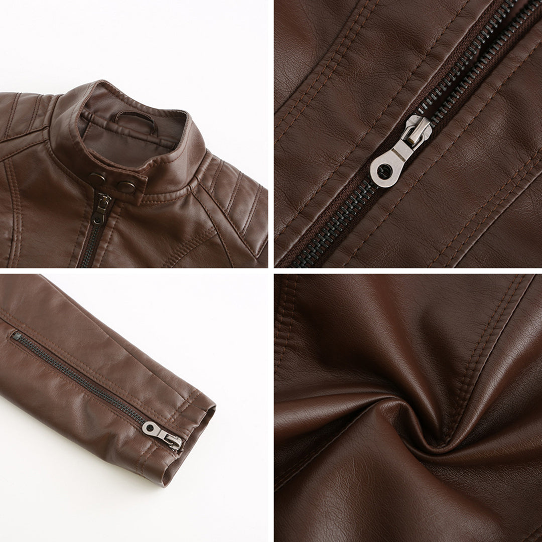 Veste mauve femme, design asymétrique. Blouson chic et ajusté, idéal pour un style sophistiqué mi-saison.