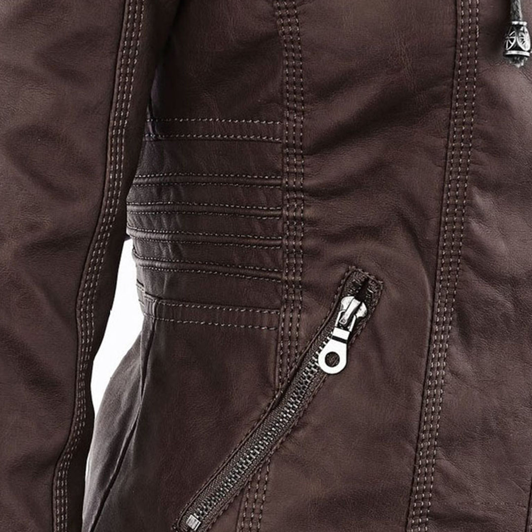 Veste automne femme imperméable, chic, avec fermeture éclair frontale. Idéale tous les jours.