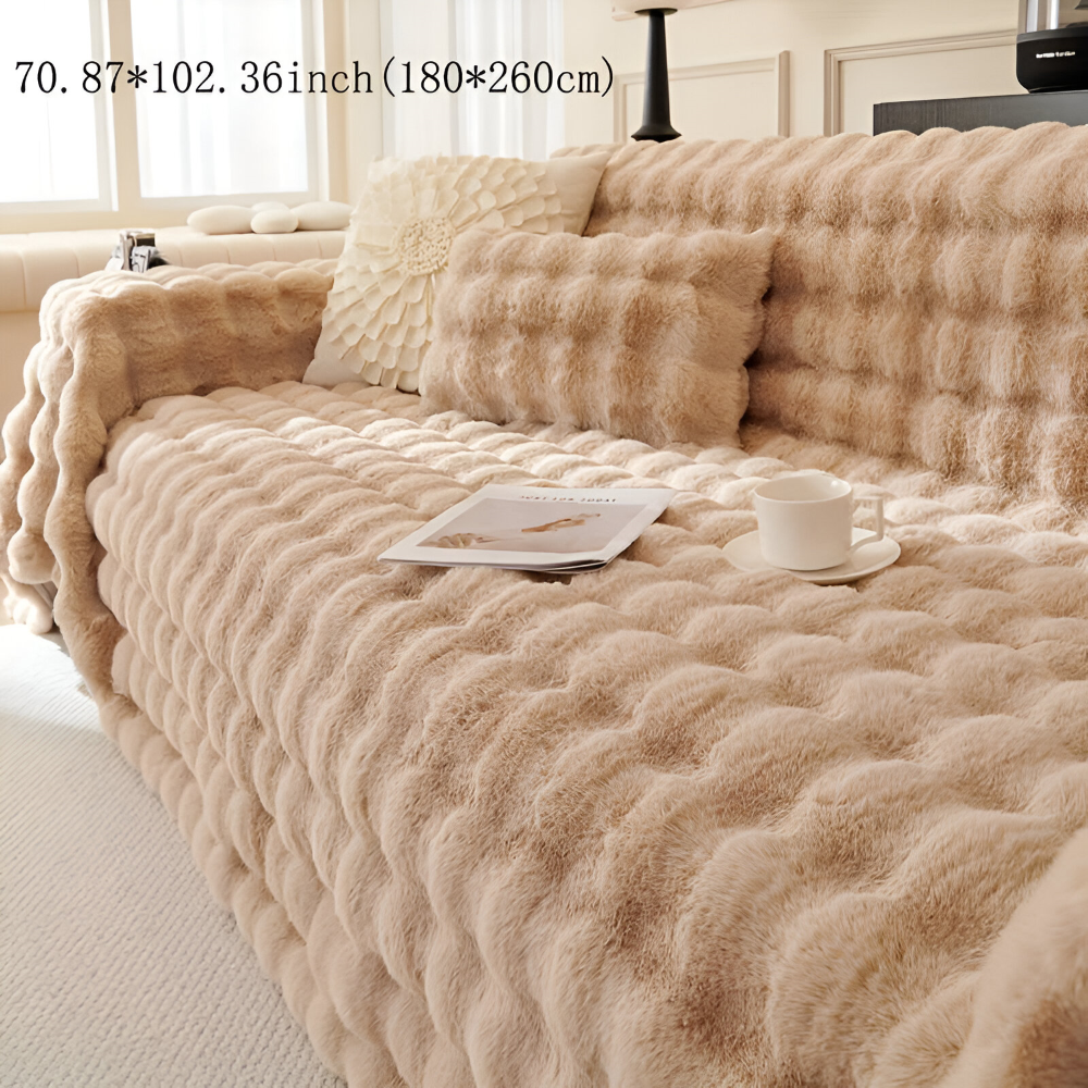 Couverture polaire élégante et chaude pour canapé, parfaite pour rehausser la décoration intérieure.