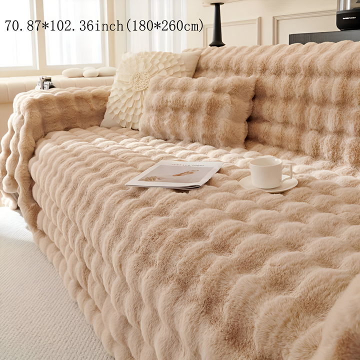 Couverture polaire élégante et chaude pour canapé, parfaite pour rehausser la décoration intérieure.