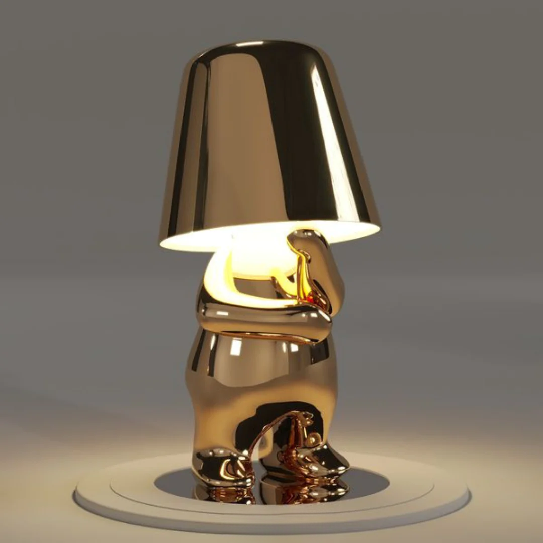 Apportez une touche unique avec la lampe de table LumoPals, dimmable, rechargeable et ludique.