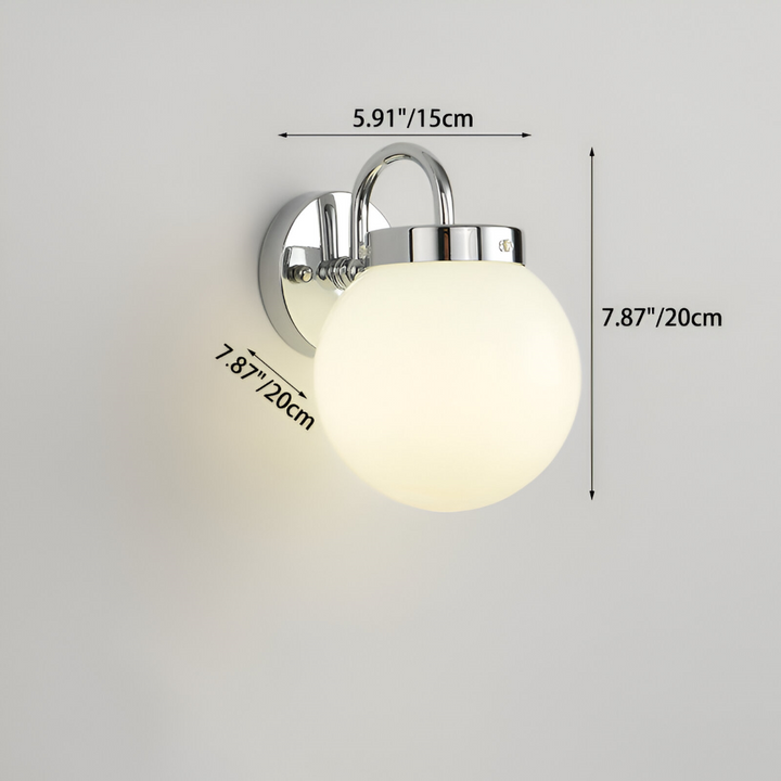 Applique murale design sphérique striée, luminaire élégant. Ambiance chaleureuse pour la maison.