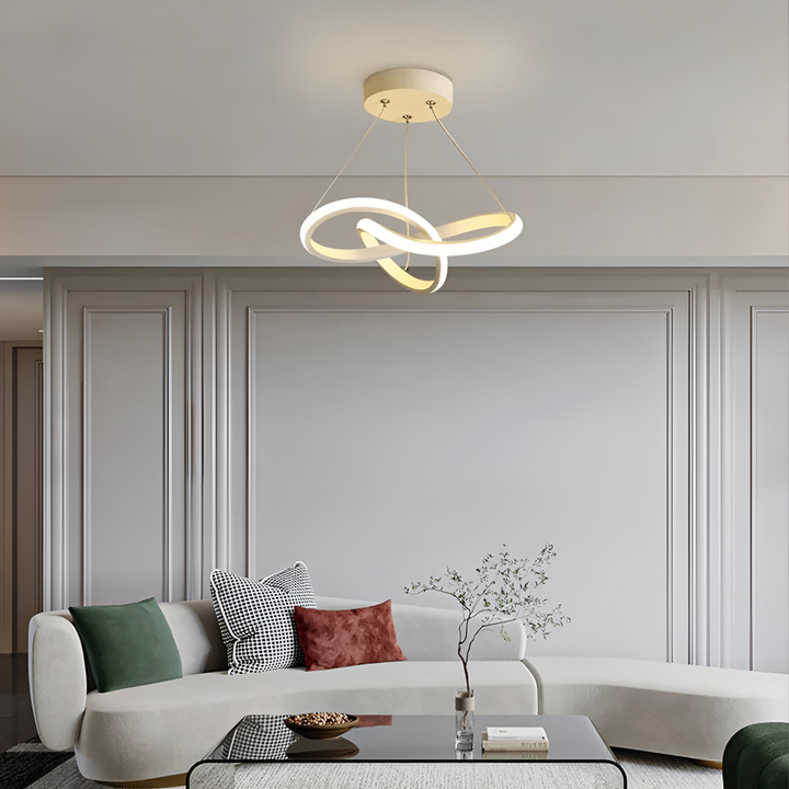 Design unique du plafonnier LED spiral, un éclairage moderne et une efficacité énergétique pour votre intérieur.