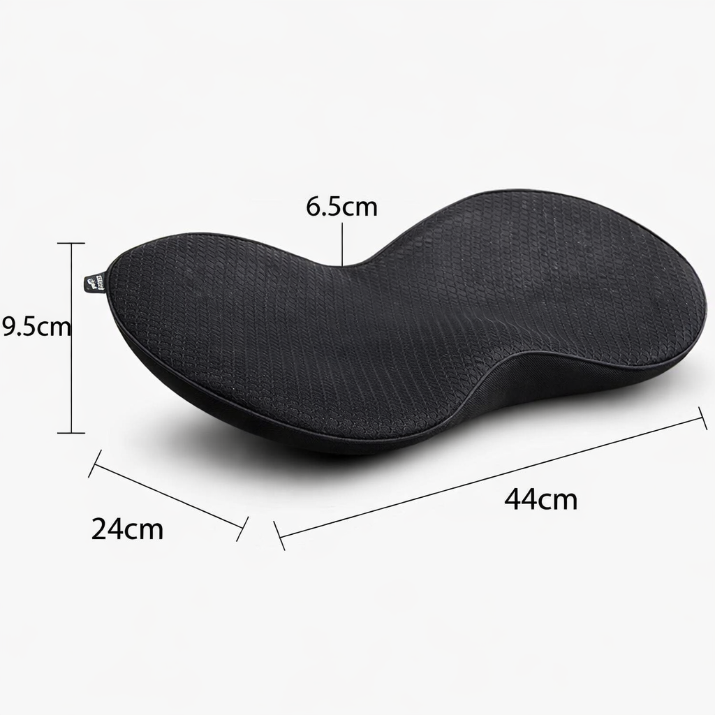 Coussin de siège auto "Confort Élevé" pour conducteur, meilleure visibilité et soutien.