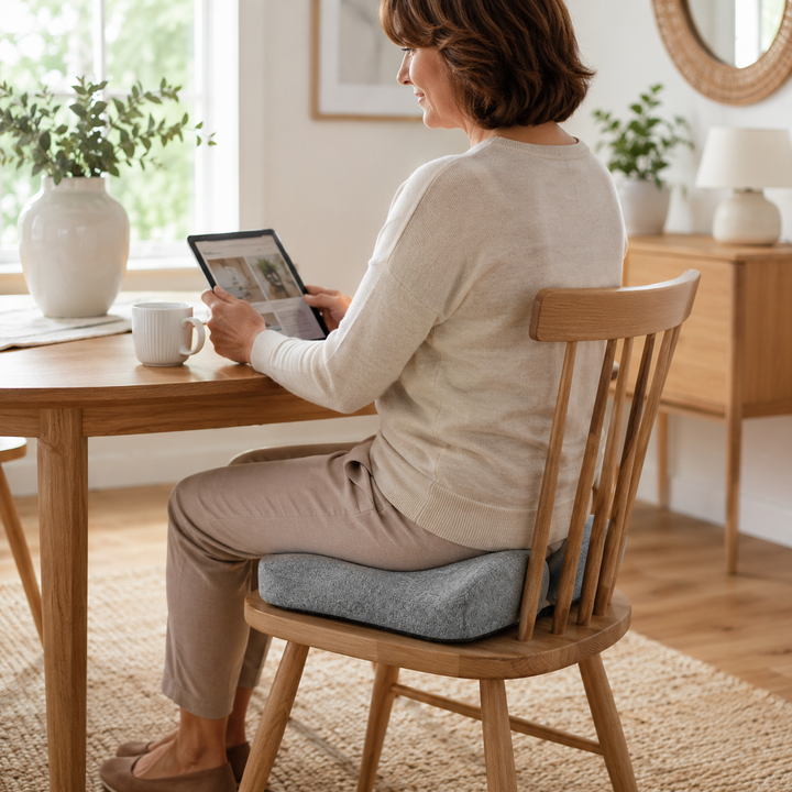 Dites adieu au mal de dos avec le coussin dorsal ergonomique Comfort Lift, conçu pour un soutien lombaire parfait.
