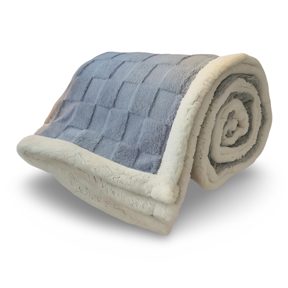 Plaid à carreaux réversible en polaire douce, parfait pour réchauffer votre salon ou votre chambre avec style en hiver.