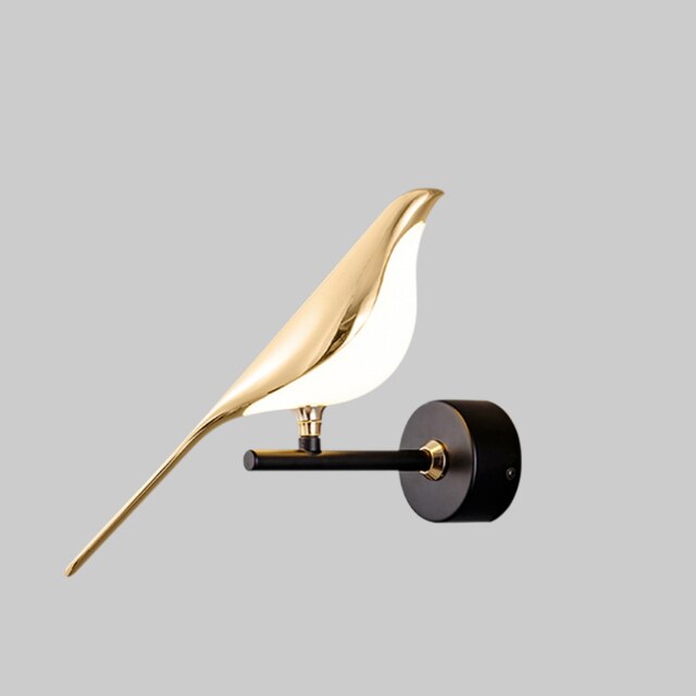 Lampe murale oiseau LED décorative, style moderne. Offre un éclairage ambiant élégant pour tout intérieur.