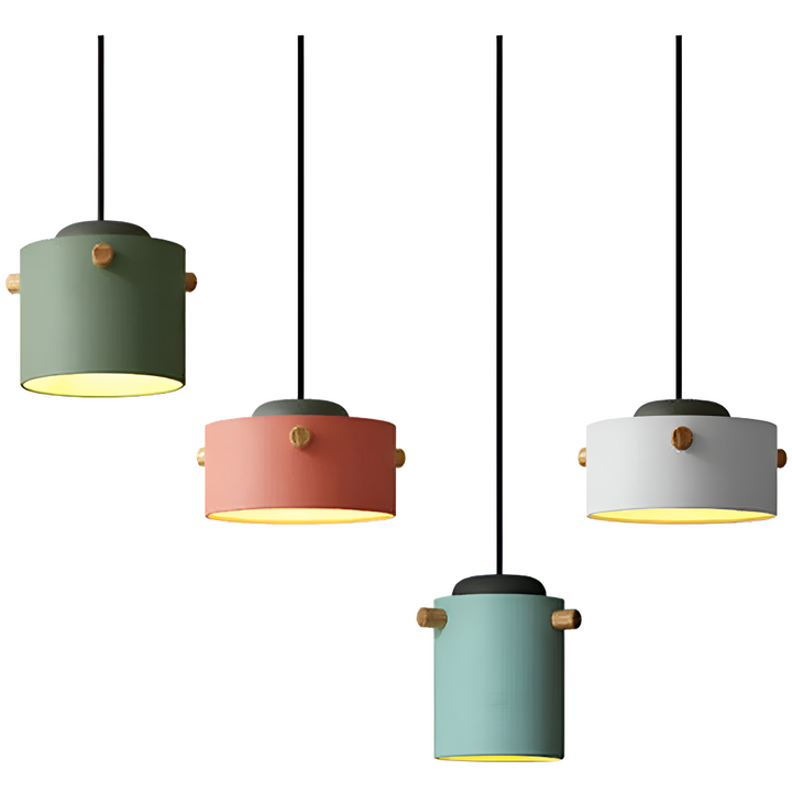 Lampe colorée scandinave, ambiance cosy et moderne, un luminaire d'appoint très design.