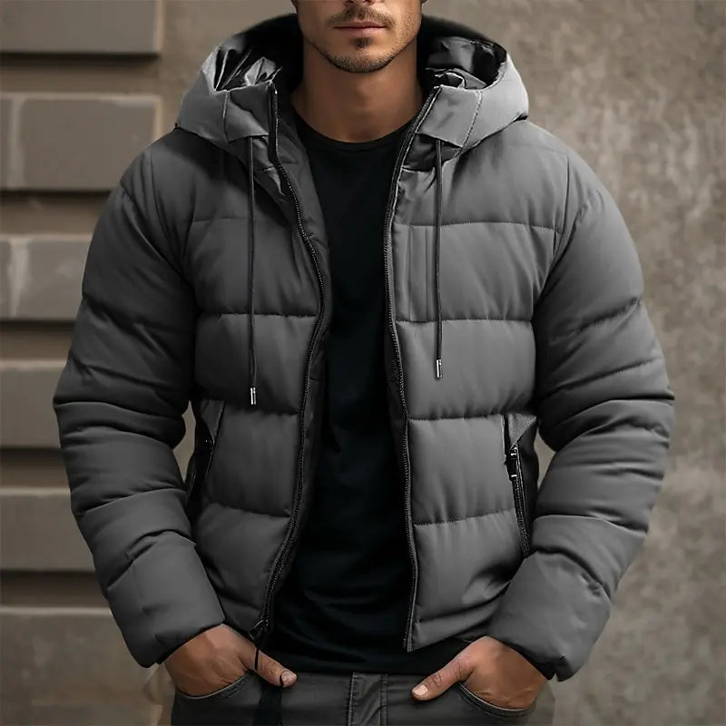 Veste chaude homme imperméable, polyvalente. Doudoune élégante pour un look mode masculine urbain et sportif.