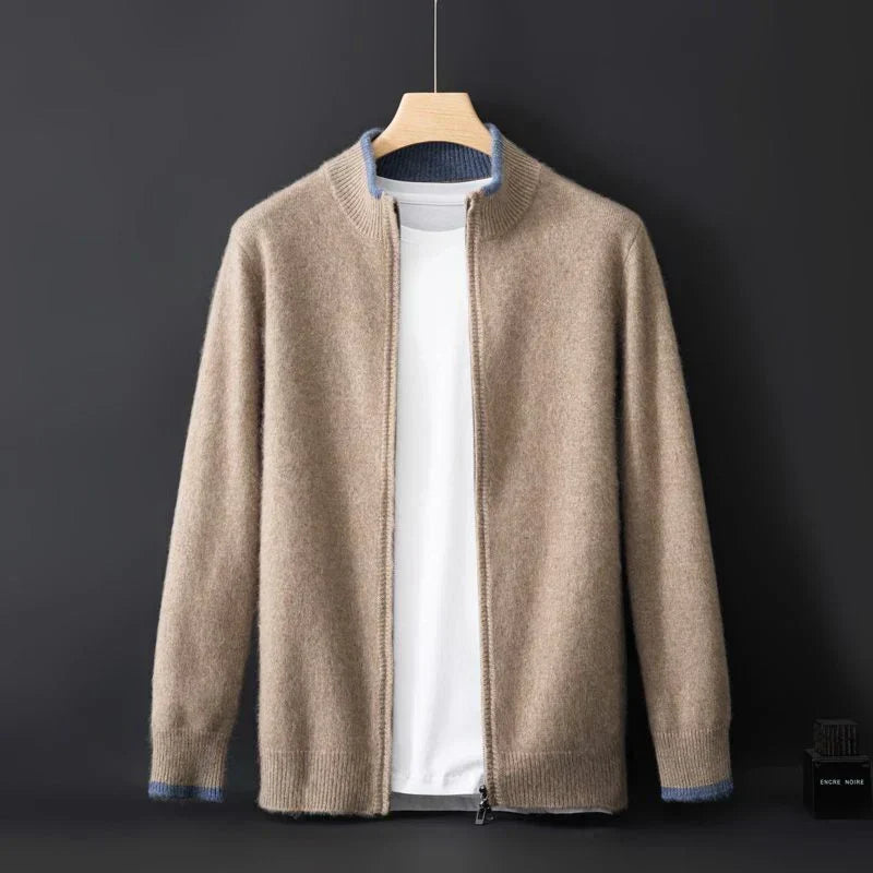 Veste homme douce et confortable, idéale pour l'automne-hiver, look moderne et mode.