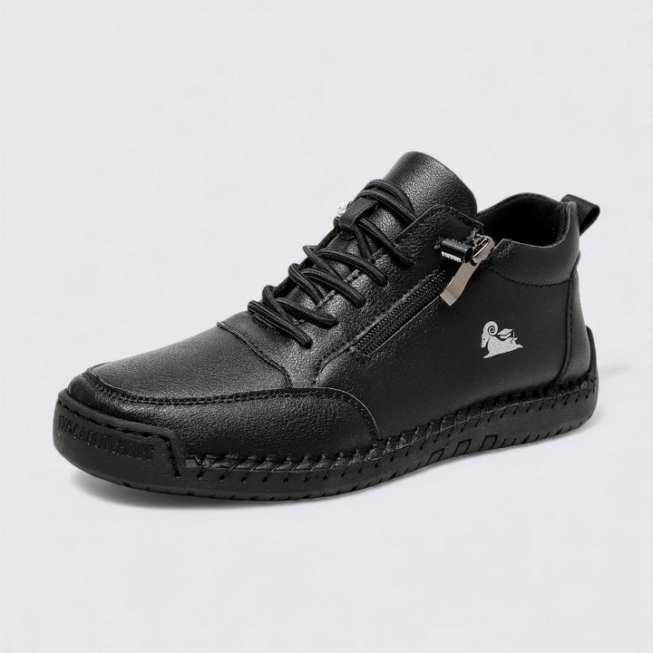 Bottines femme confortables avec zip latéral, idéales pour un style automne-hiver décontracté.